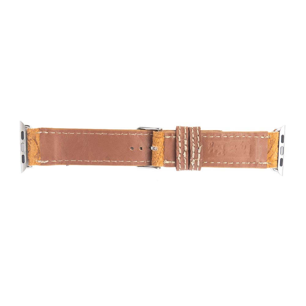 Saddleback Trail Watch Band in Brown: Brown