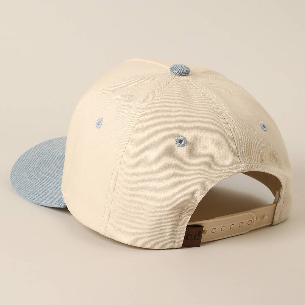 YEEHAW Two-Tone Embroidered Trucker Hat: RED / ONE SIZE