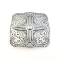 Buckle: Zia Square Shape Buckle: Matte Silver Finish