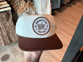 Whiskey Road Hat - Brown and White