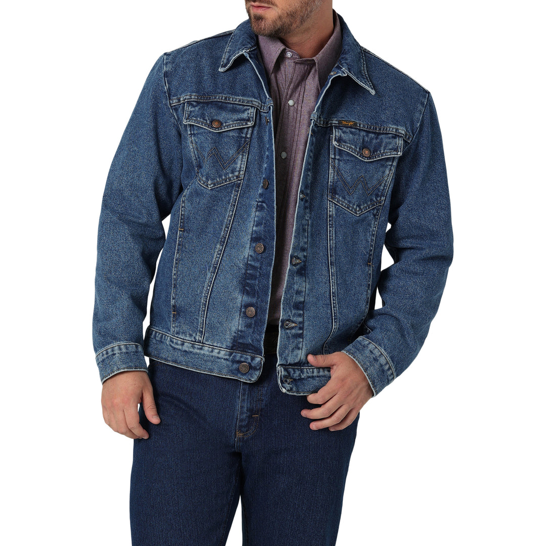 Wrangler Denim Jacket - Unlined - Stonewash