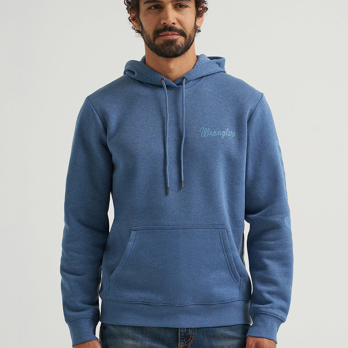 Wrangler Graphic Hoodie - Regular Fit - Dark Denim