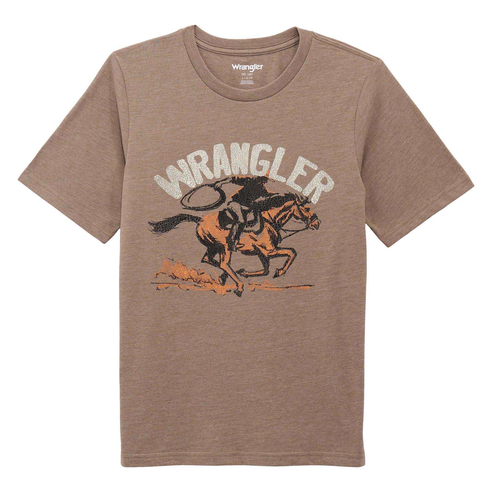 Wrangler Boy's Lassoing Cowboy Graphic T-Shirt