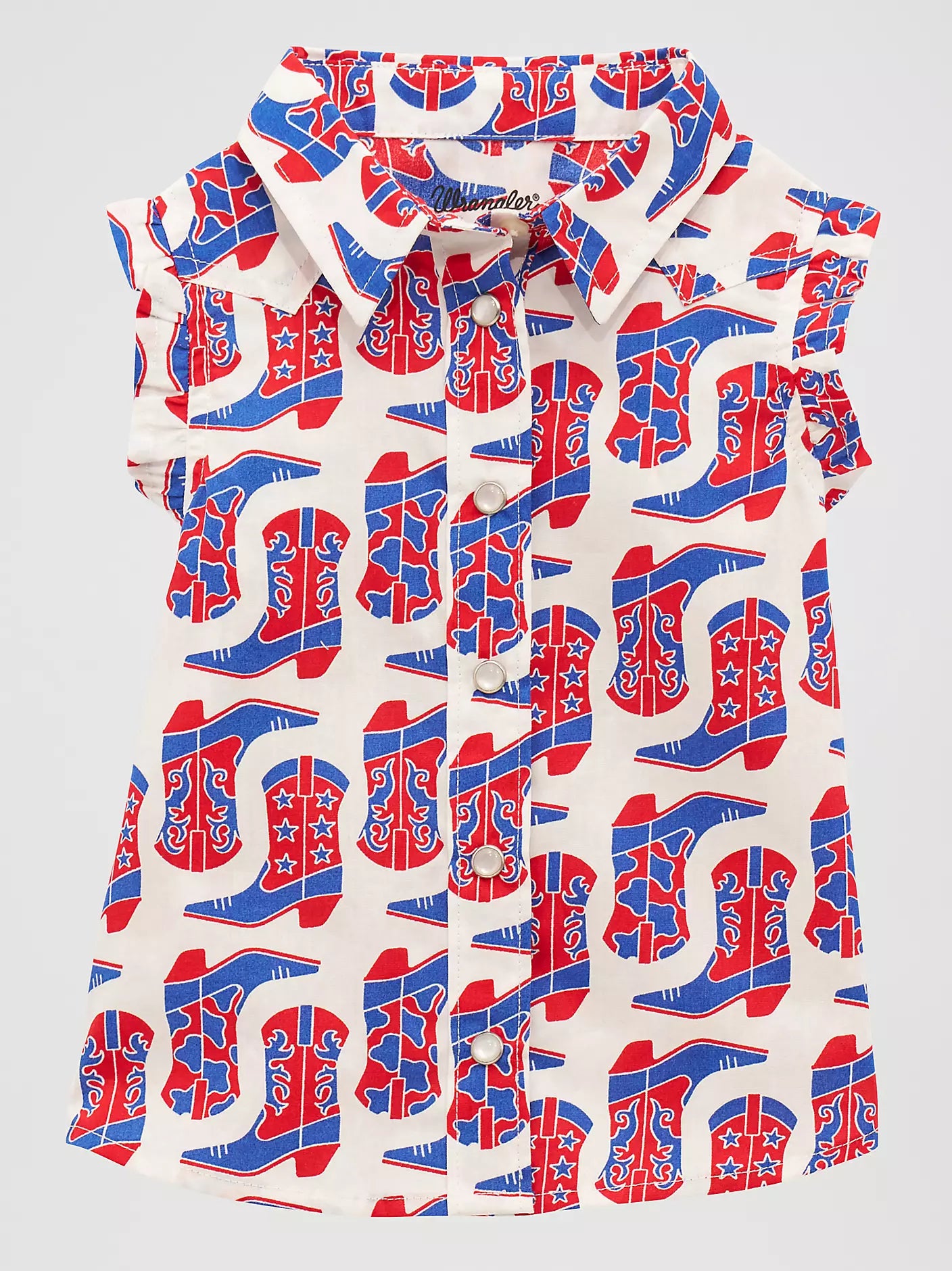 Wrangler Baby Girl Sleeveless Snap Shirt
