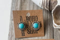 Circle Turquoise Earrings