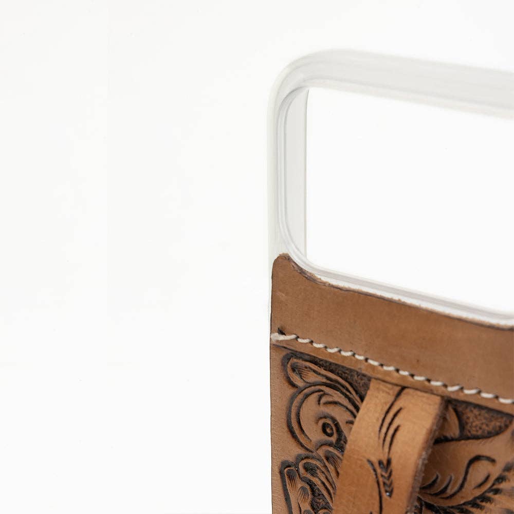 Toolcrest Handtooled iPhone 17 Pro Mobile Case: Handtooled