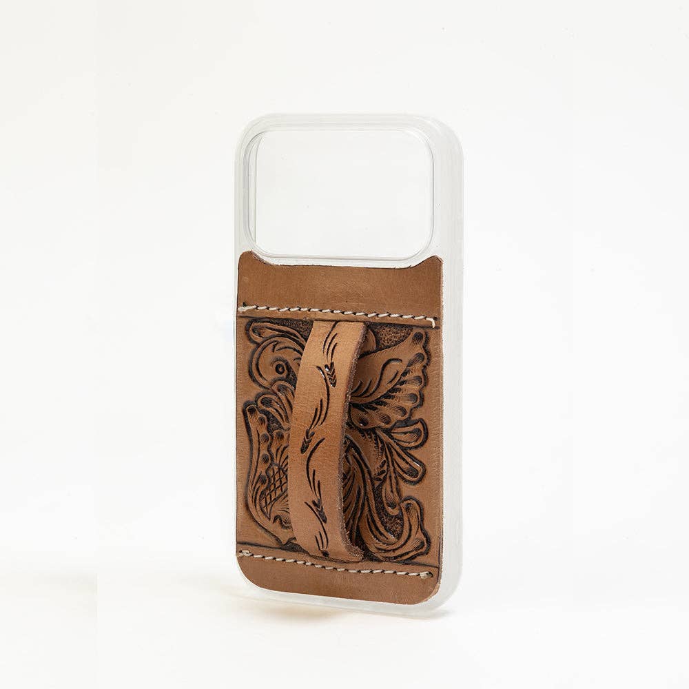 Toolcrest Handtooled iPhone 17 Pro Mobile Case: Handtooled