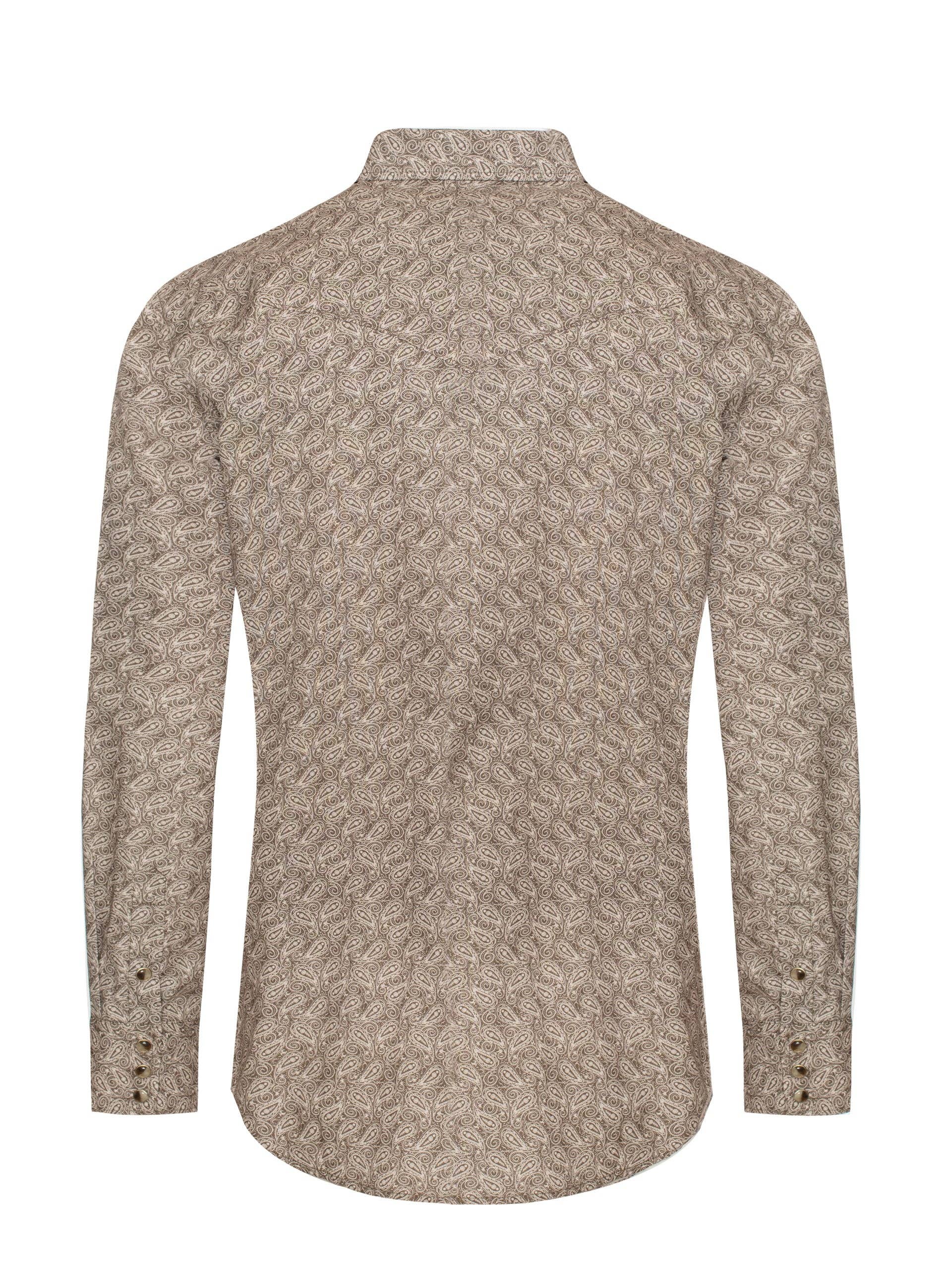Men's Western Pearl Snap Print Shirt