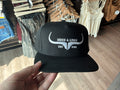 Hides & Kinds original logo black trucker hat