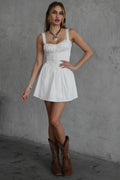 DARCY Body Cinching Mini Dress - White