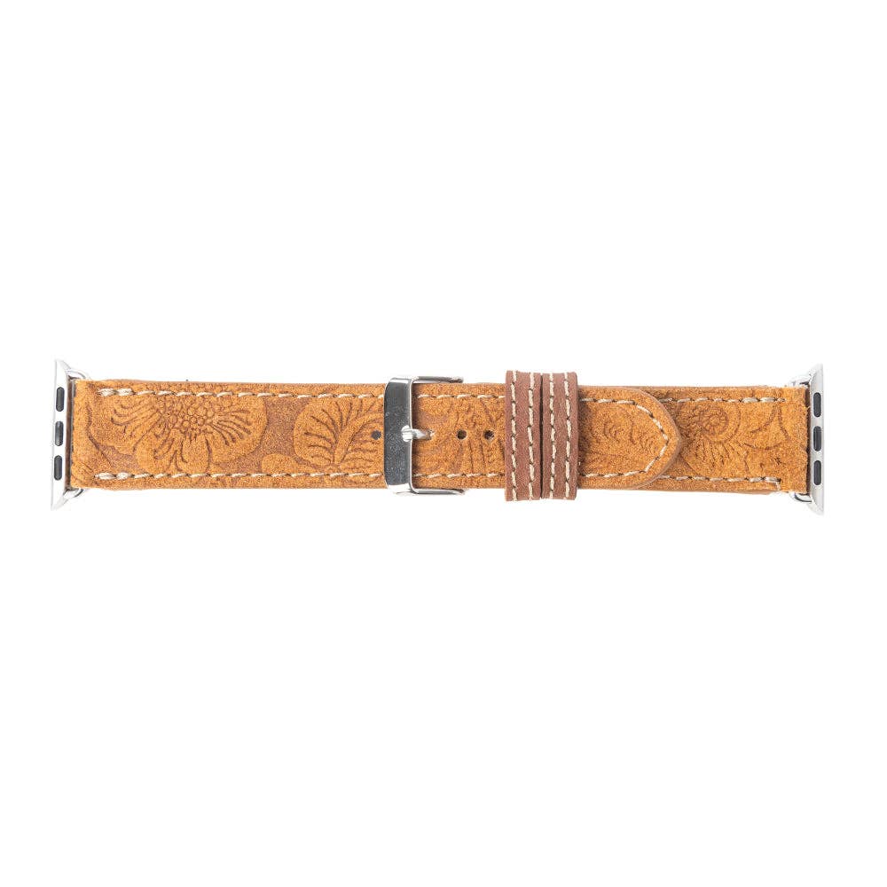 Saddleback Trail Watch Band in Brown: Brown