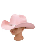 Kids Side Vent Cutter Crown Elite Cowboy Hat: PINK / ONE SIZE