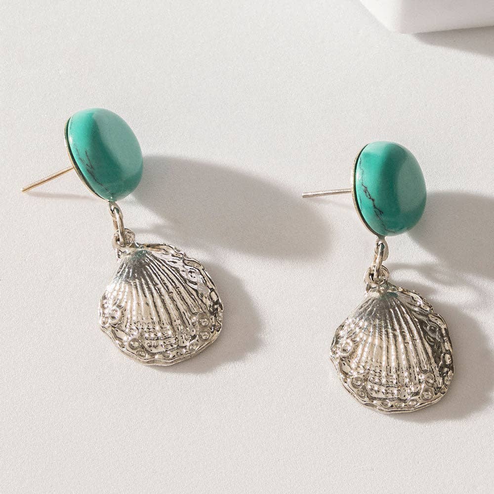 Turquoise Trails & Silver Tales Set of 16 Earrings: Single
