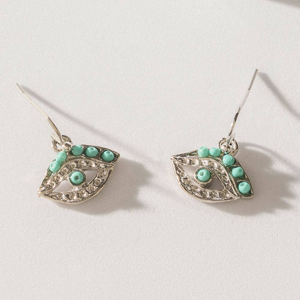 Turquoise Trails & Silver Tales Set of 16 Earrings: Single