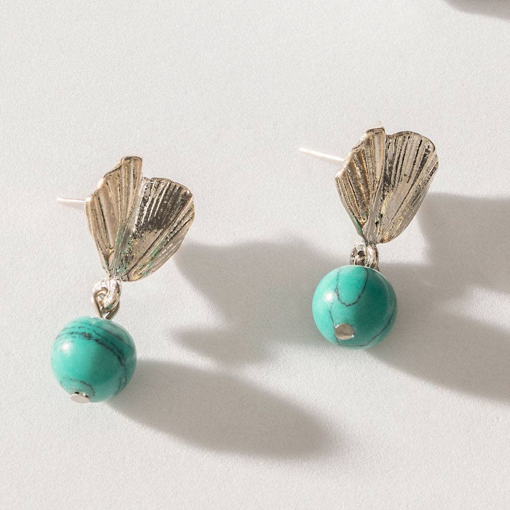 Turquoise Trails & Silver Tales Set of 16 Earrings: Single