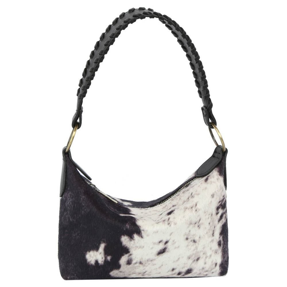 Calf Hair Cow Printed Bucket Shoulder Bag: BR