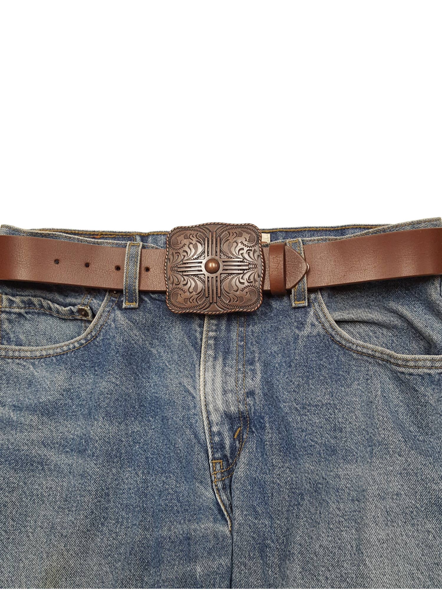 Buckle: Zia Square Shape Buckle: Matte Silver Finish