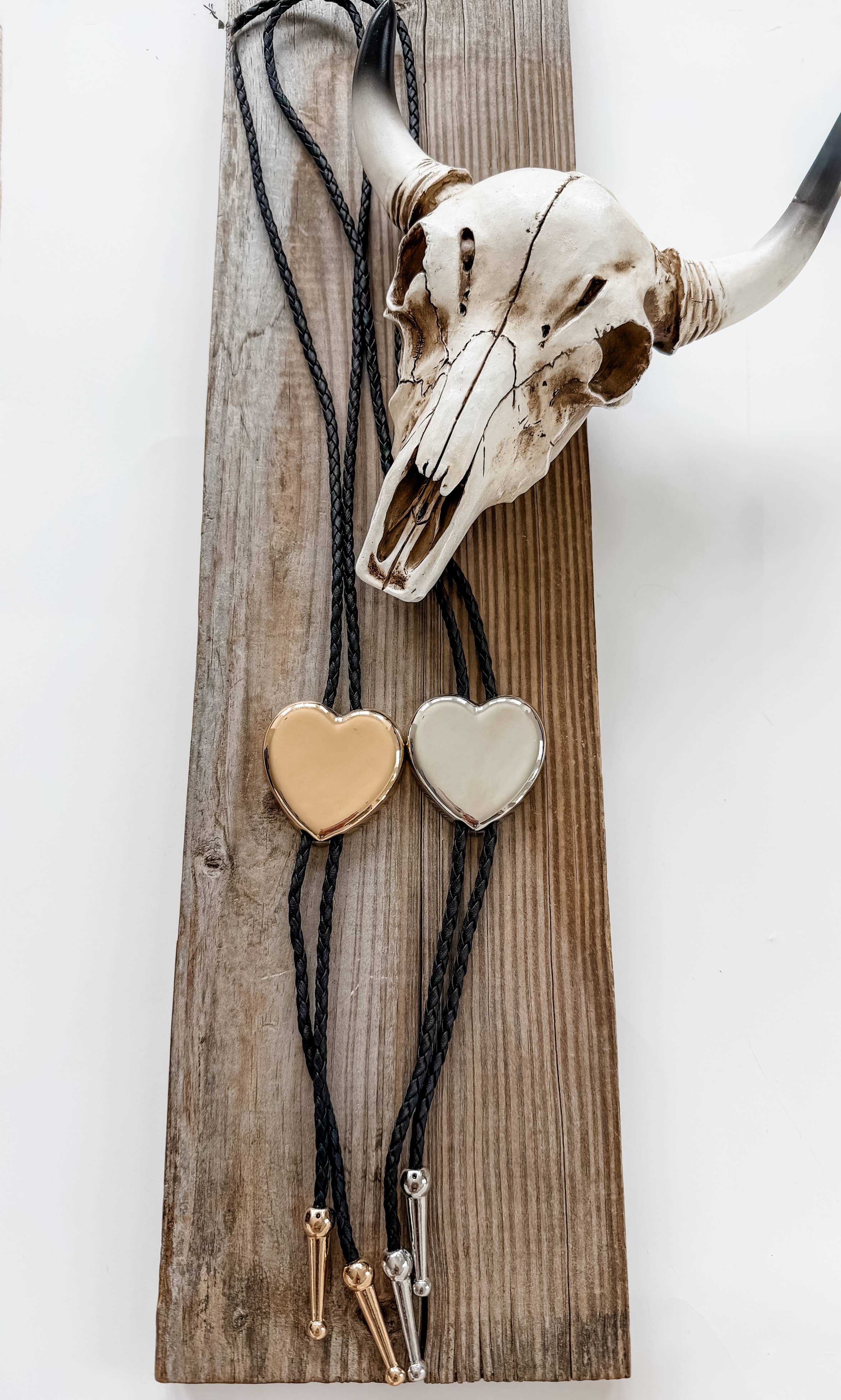 Western Bolo Tie Long Pendant Necklace: STYLE 19