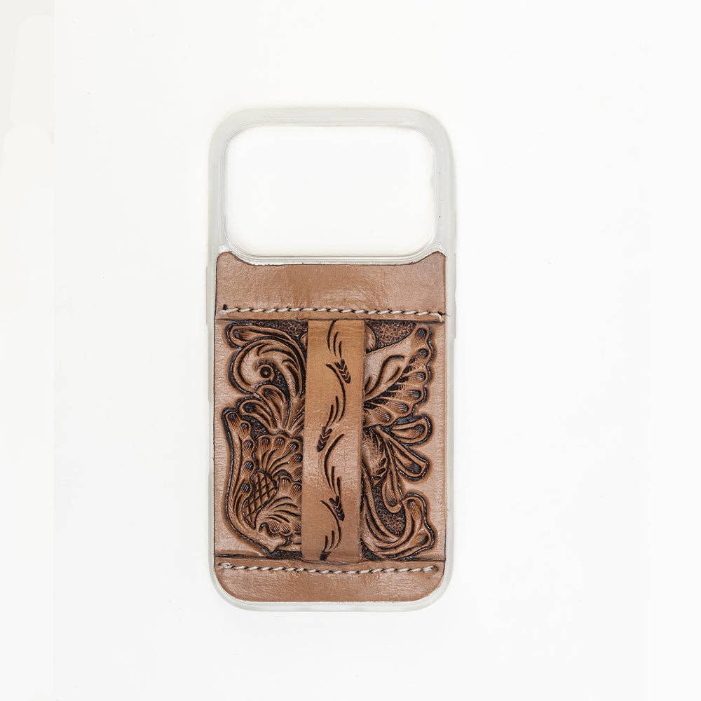 Toolcrest Handtooled iPhone 17 Pro Mobile Case: Handtooled