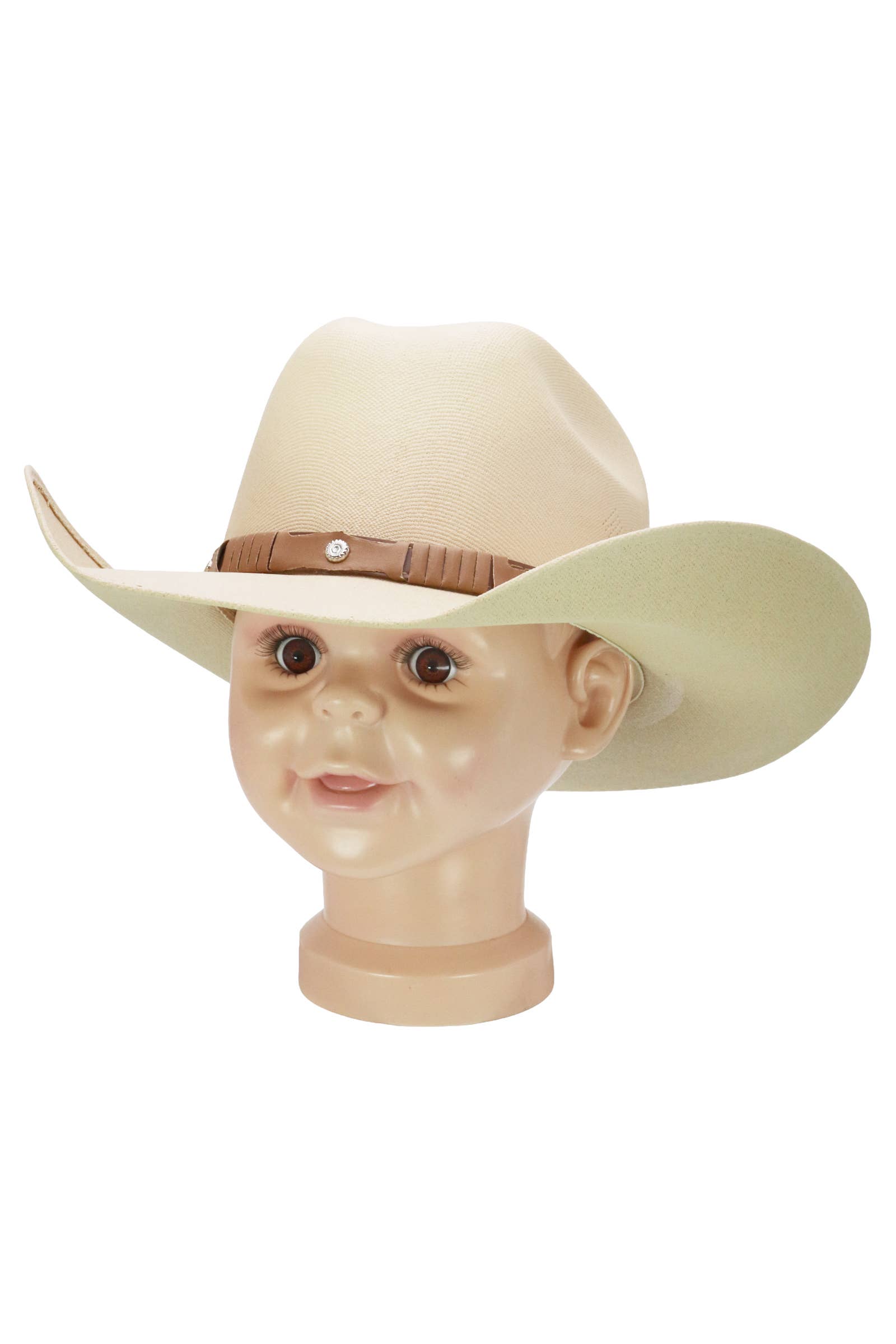 Kids Side Vent Cutter Crown Elite Cowboy Hat: BLACK / ONE SIZE