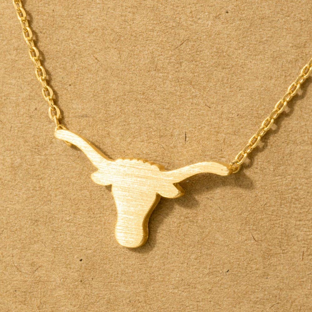 Bull Head Pendant Necklace