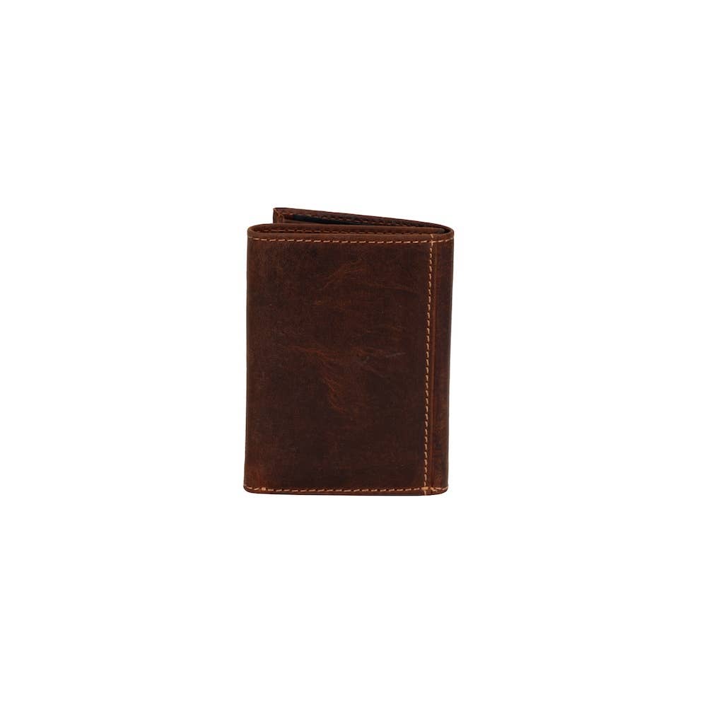 Men’s Tri-Fold RFID Leather Wallet Wellington: Sandal