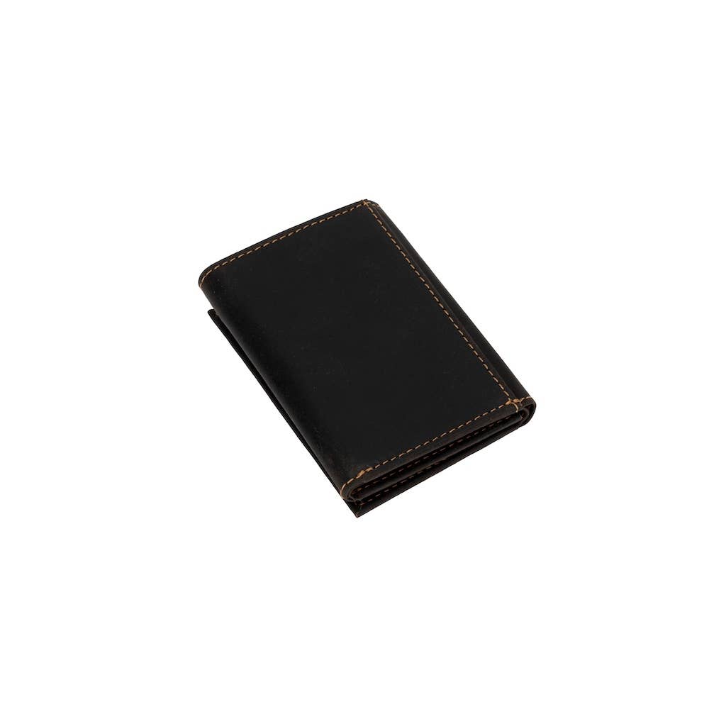 Men’s Tri-Fold RFID Leather Wallet Wellington: Sandal