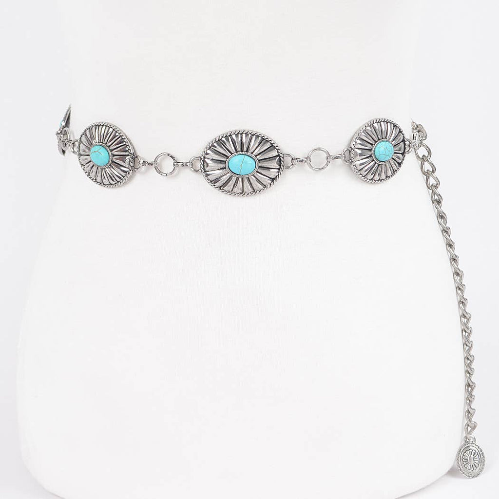 Western Style Metal Chain Belt: ATS
