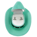 Cowboy Boot Earrings in Cowboy Hat Gift Box