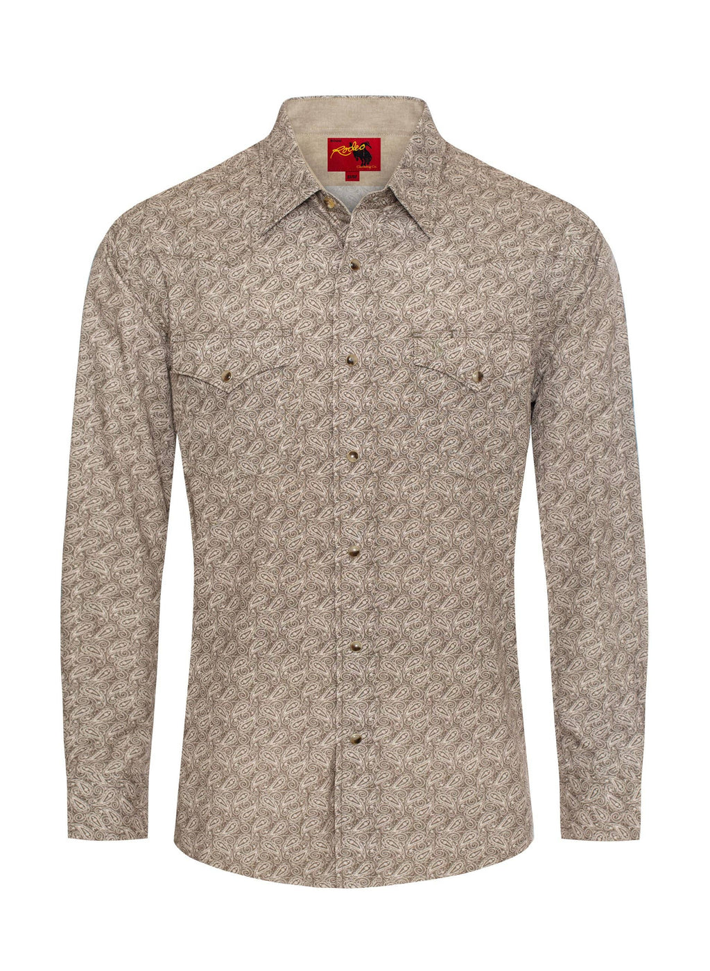 Men's Western Pearl Snap Print Shirt