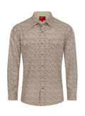 Men's Western Pearl Snap Print Shirt