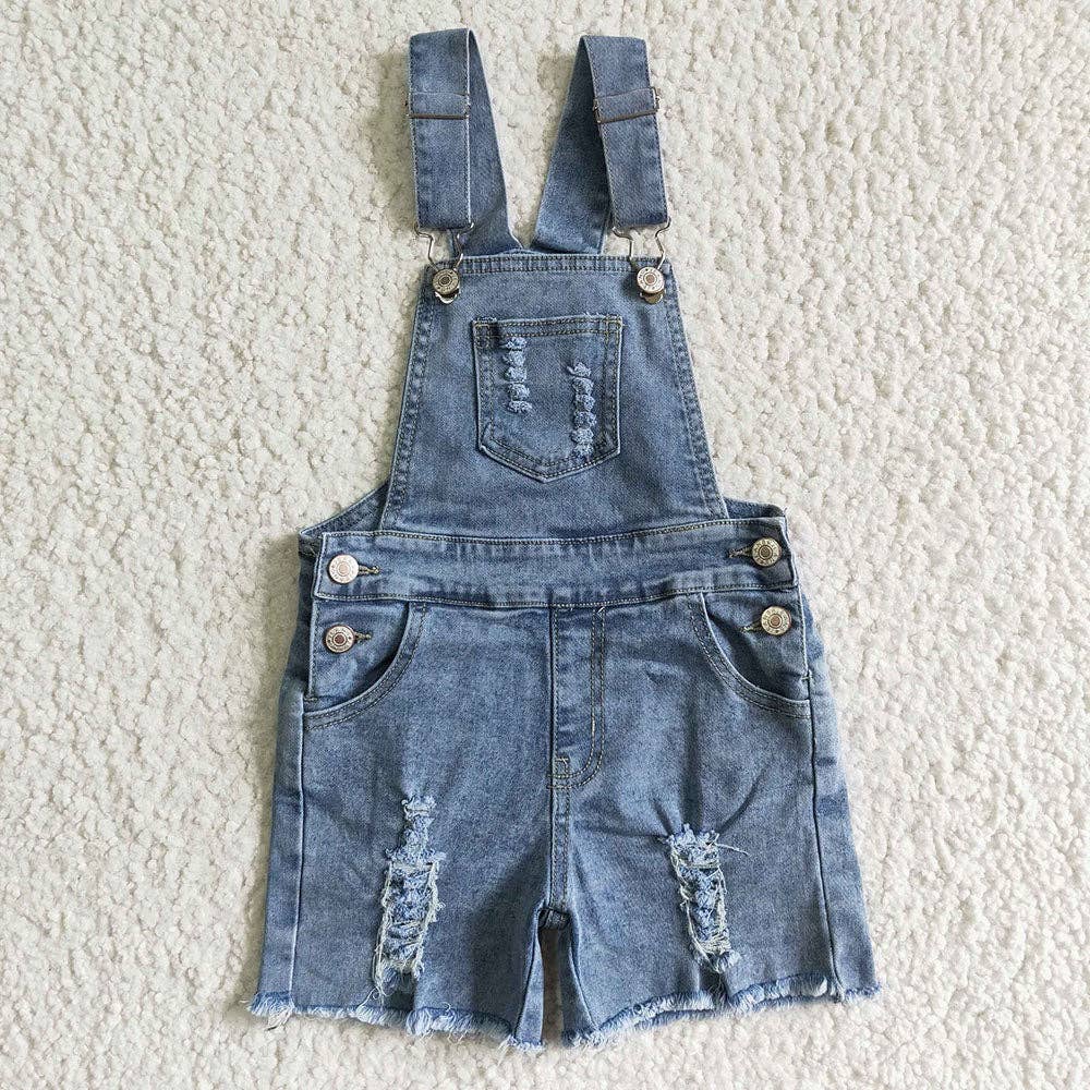 Western Baby Denim Shorts Overall Jumpsuits