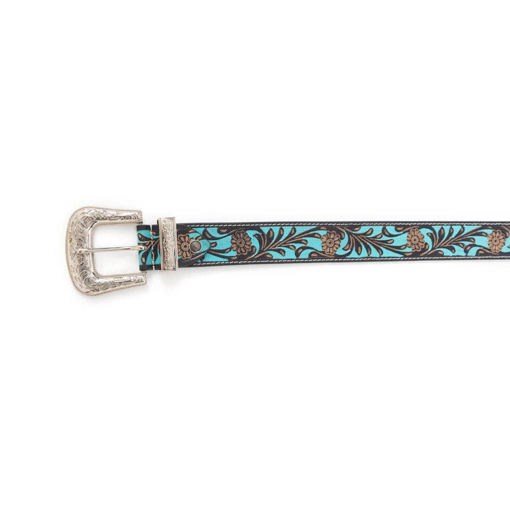 Swinging Door Kid's Belt In Blue: Blue