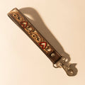 Wildhue Western Key Fob in brown with handtooled detail: Brown