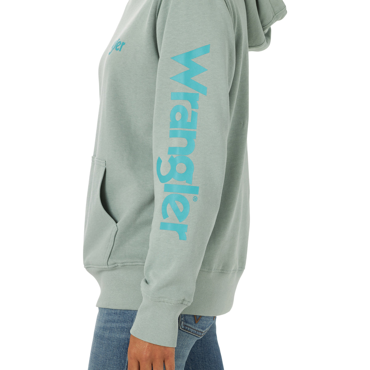 Wrangler Retro Punchy Hoodie - Teal
