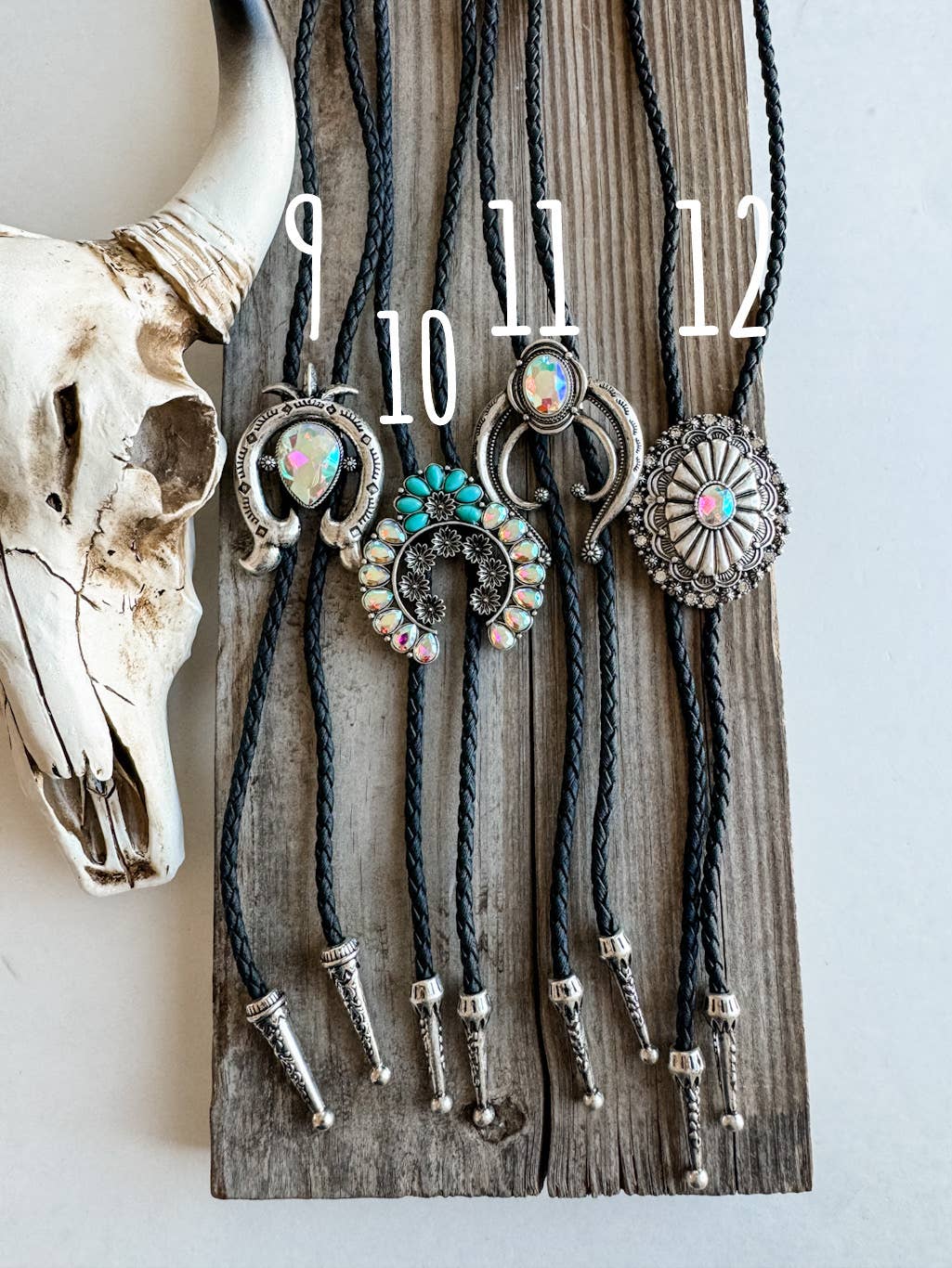 Western Bolo Tie Long Pendant Necklace: STYLE 19