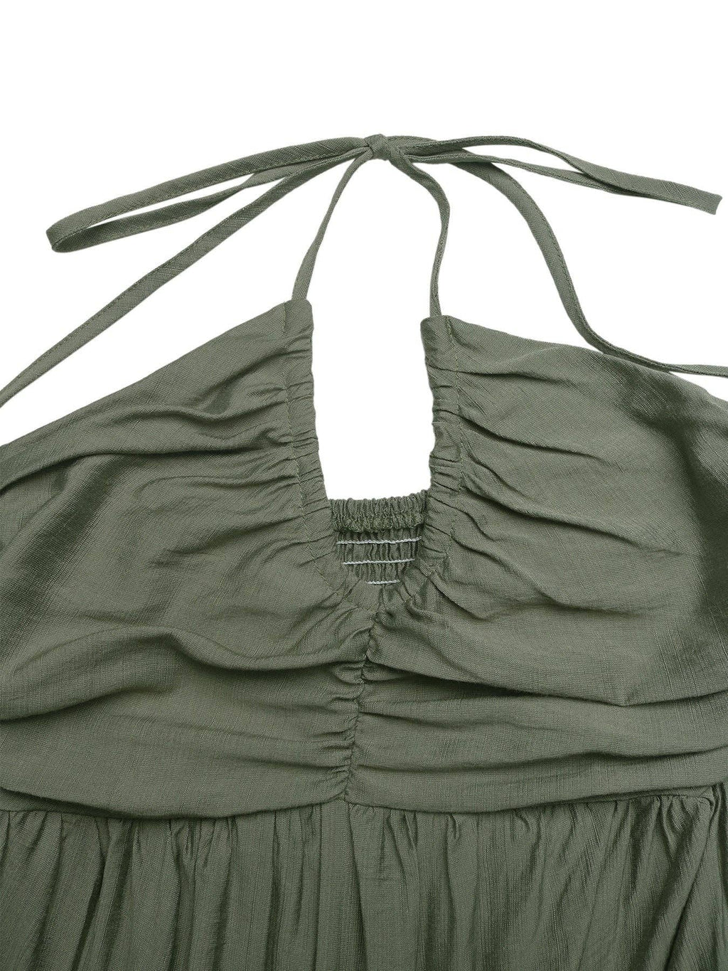 Women's Halter Tiered Maxi Dress Backless Boho Summer Vacation
