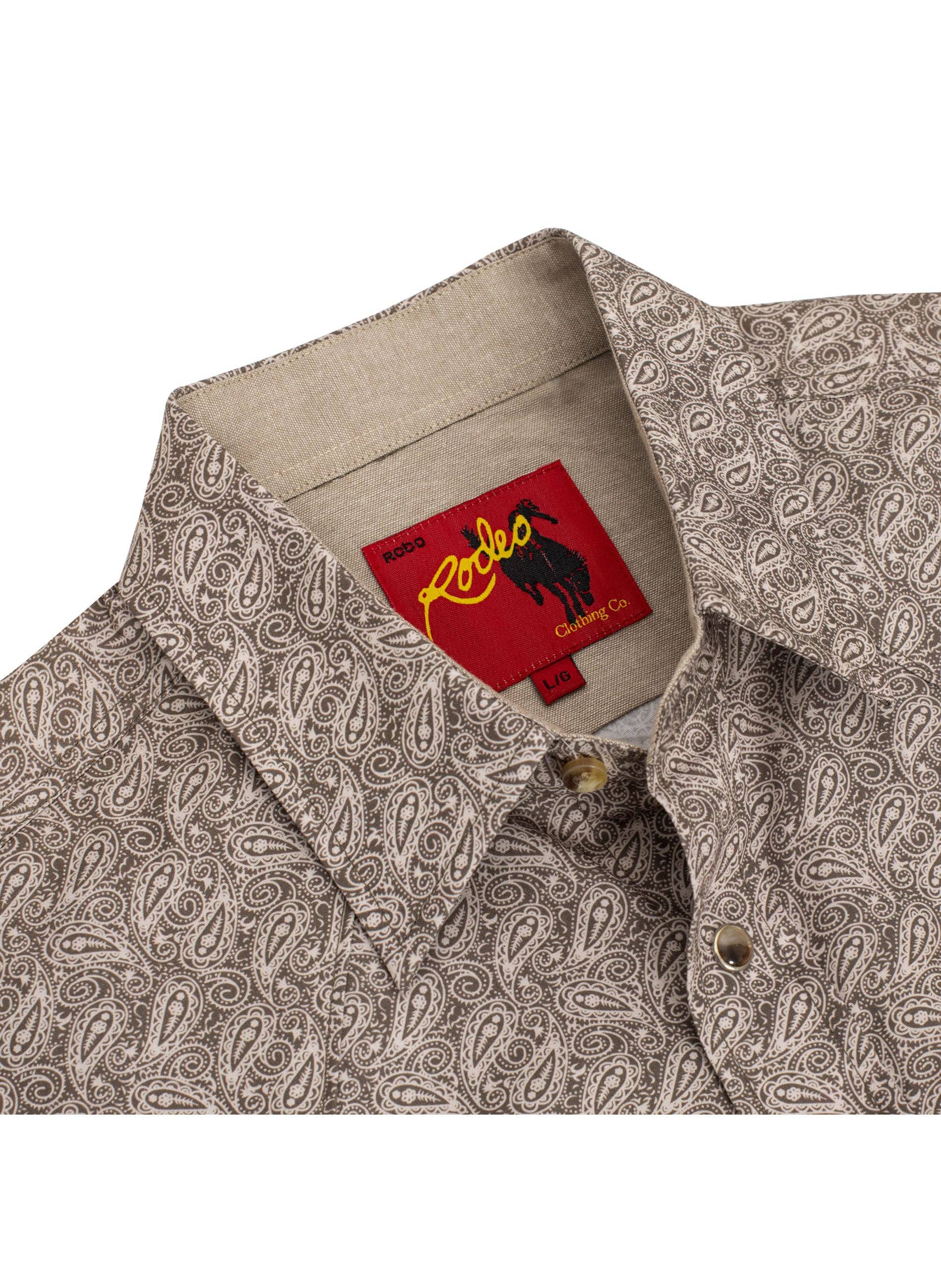 Men's Western Pearl Snap Print Shirt