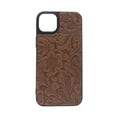 Eagle’s Nest Phone Case for iPhone 15 Plus: Brown Embossed