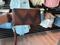 Wrangler Chevron Stitch Zip Around Wristlet Wallet