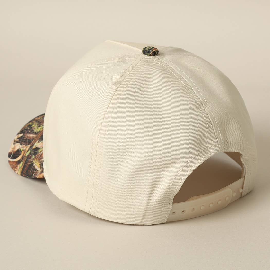 You Look Like You Love Me Embroidery Camo Trucker: CAMO-BLACK / ONE SIZE