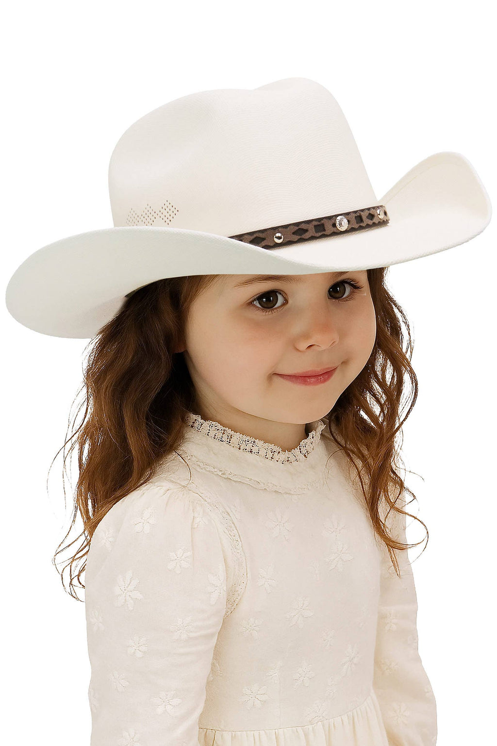 Kids Side Vent Cutter Crown Elite Cowboy Hat: BLACK / ONE SIZE
