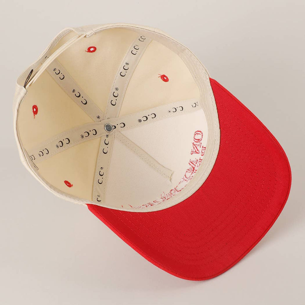 ON MY WORST BEHAVIOR Embroidered Trucker Hat: BROWN / One Size
