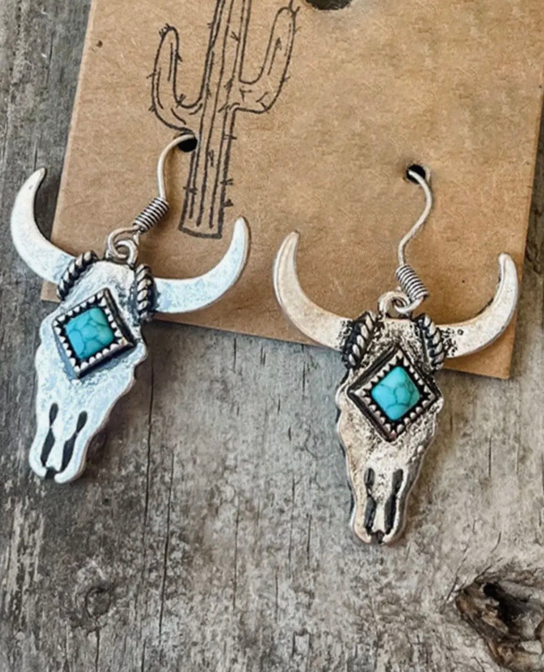 Longhorn Dangle Earrings