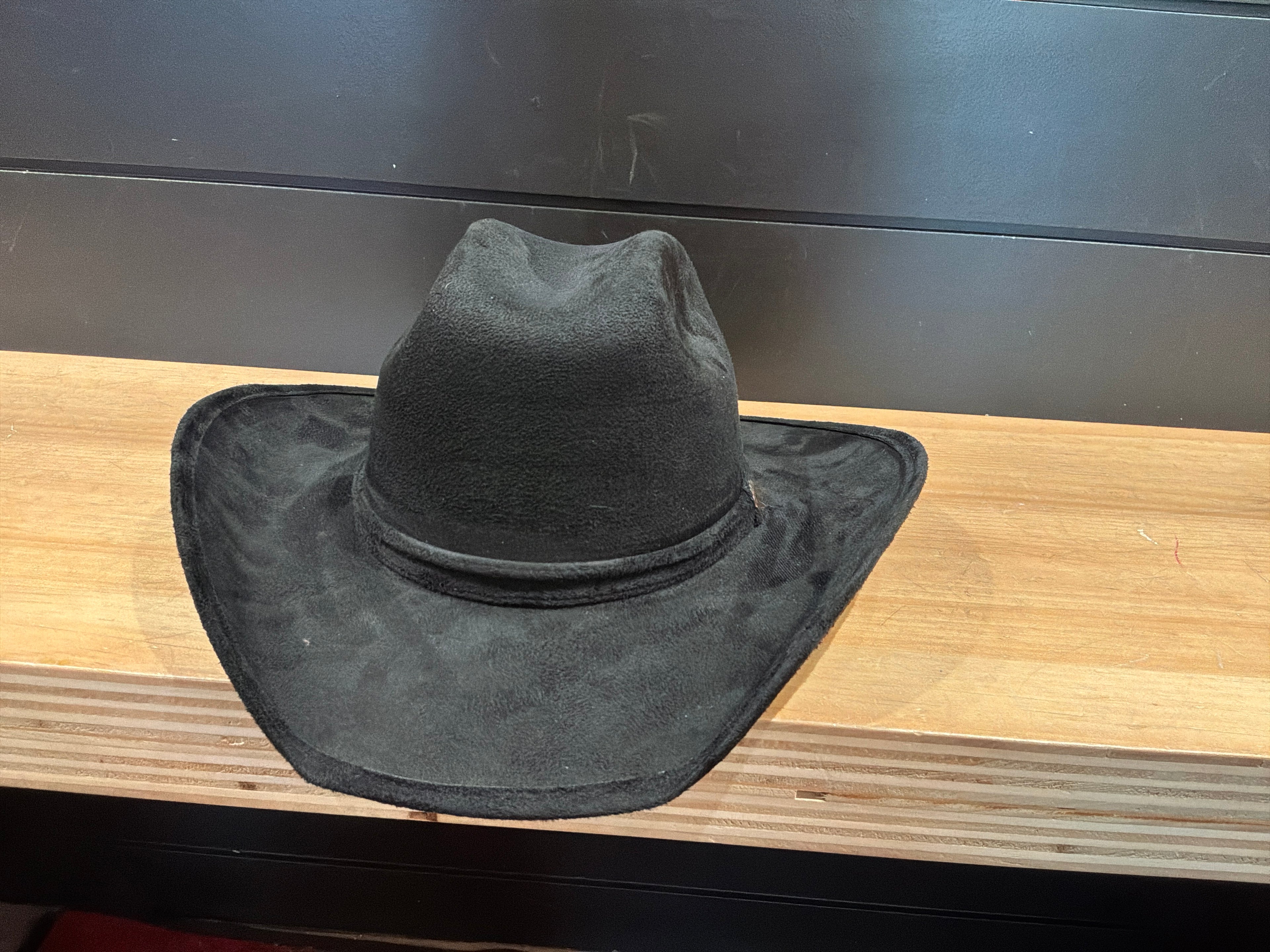 Modestone Suede Kids Cowboy Hat- Black