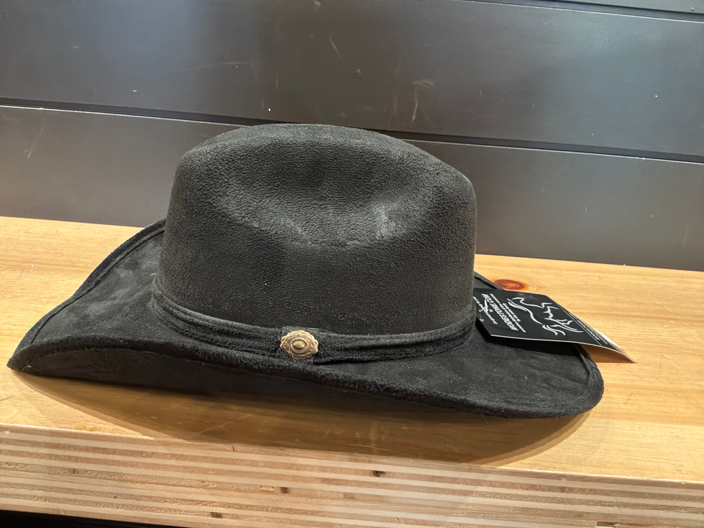 Modestone Suede Kids Cowboy Hat- Black