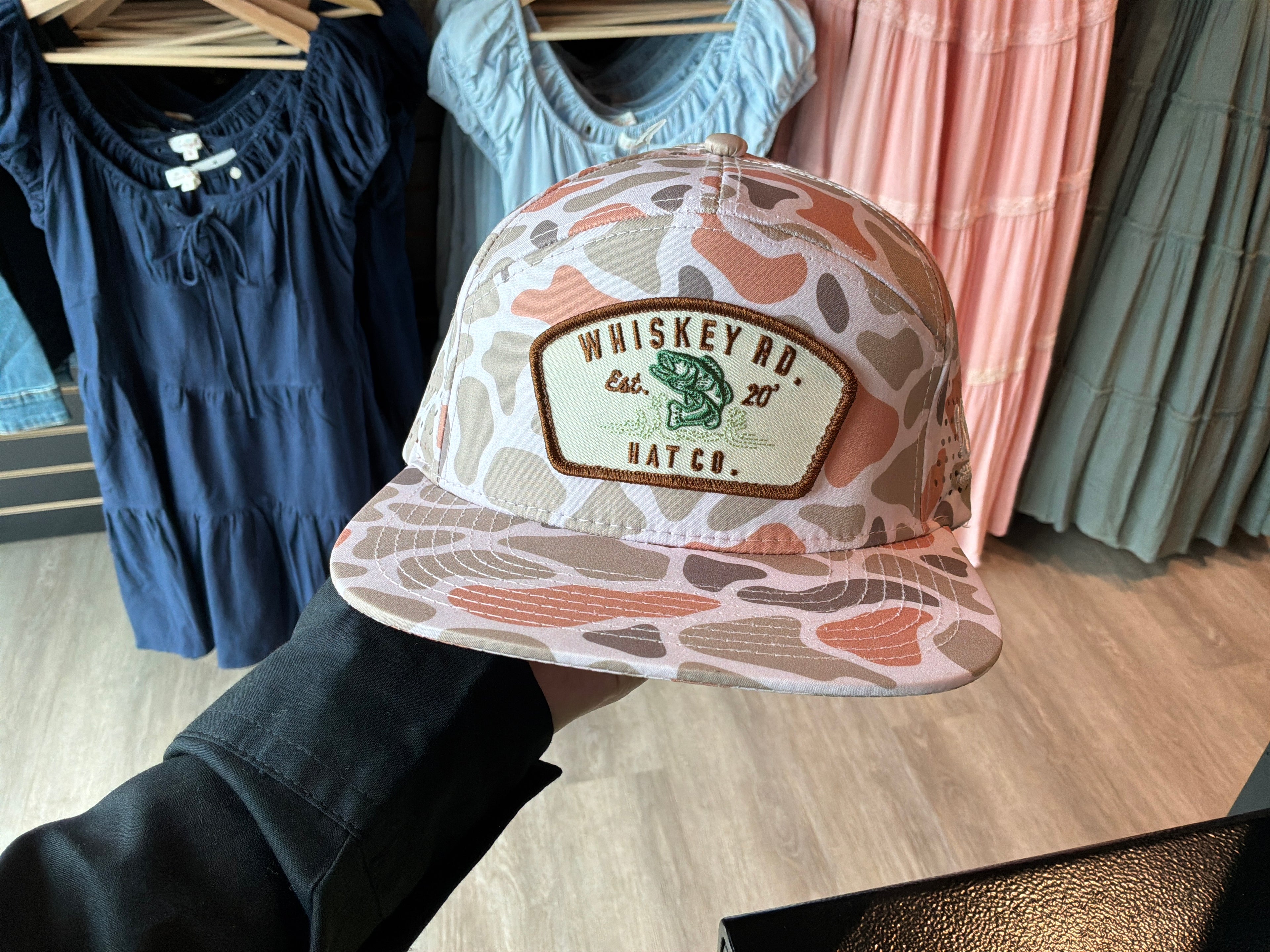 Whiskey Road Hat - Camo Print
