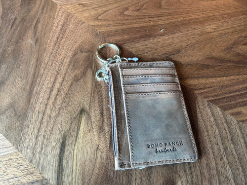 Boho Ranch Tooled Leather Cowhide Wallet