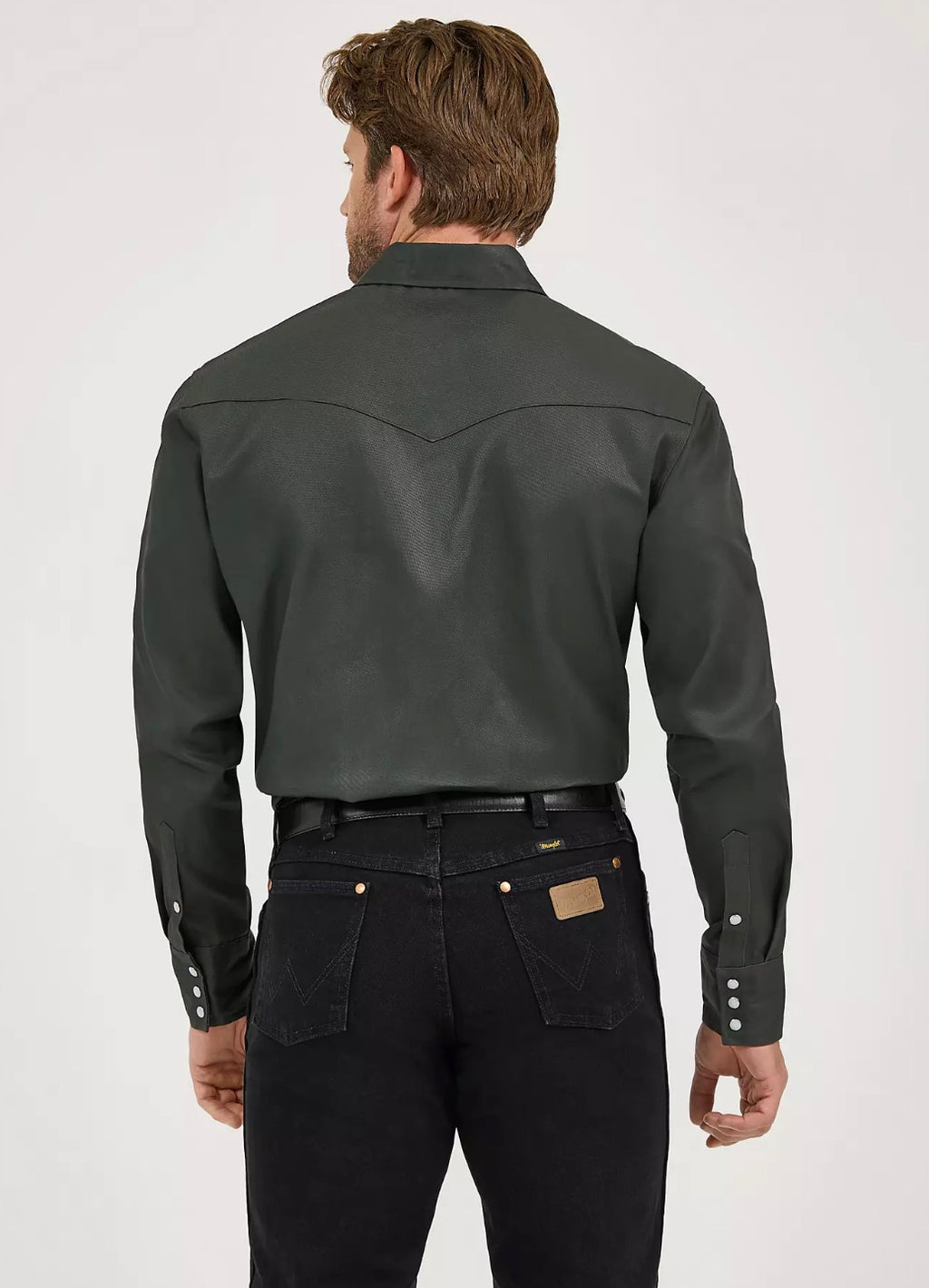 Cowboy Cut Firm Finish Twill Western Snap Work Shirt