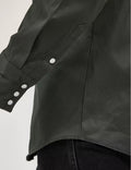 Cowboy Cut Firm Finish Twill Western Snap Work Shirt